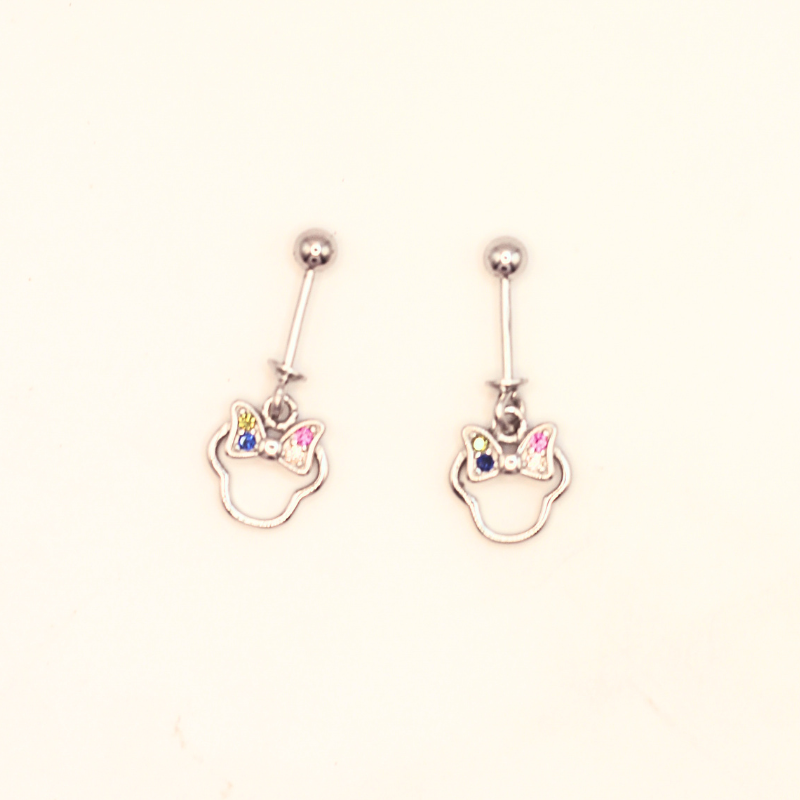 Minnie mouse bugdi with 925 silver