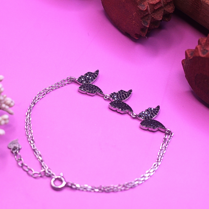 Reeva's 925 Sterling Silver Butterfly Bracelet