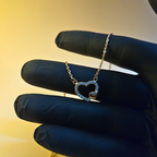 Reeva's 925 sterling silver chain pendent with rose gold