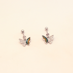 Crystal enamal earring (bugdi)