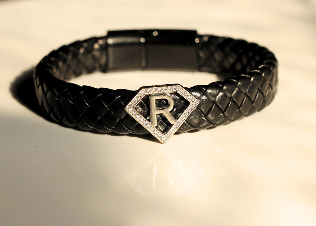 Leather alphabet(R) bracelet