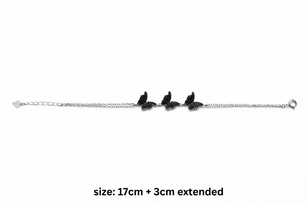 Reeva's 925 Sterling Silver Butterfly Bracelet