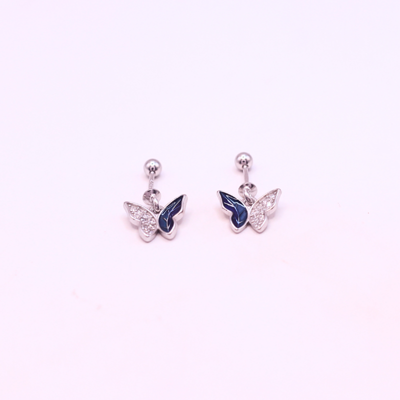 Crystal Breeze Butterfly Earrings