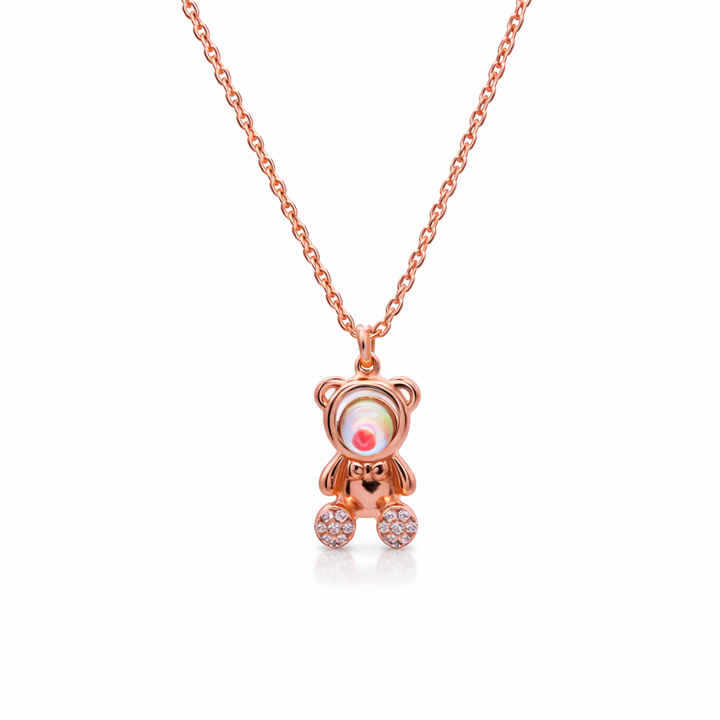 Reeva's ‘Buddy’ Pendant Necklace with Rose Gold