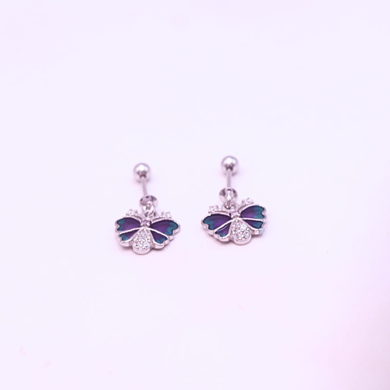 Teal butterfly bugdi