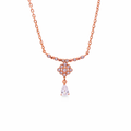 Reeva's 925 sterling silver Minimalist Pandal with rose gold