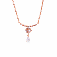 Reeva's 925 sterling silver Minimalist Pandal with rose gold