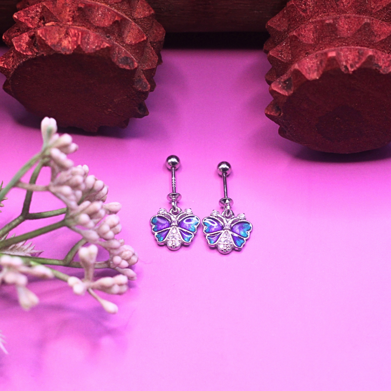 Teal butterfly bugdi