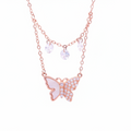 Reeva's 925 sterling silver Rose gold butterfly pandal
