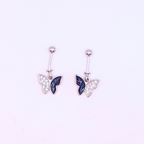 Crystal Breeze Butterfly Earrings