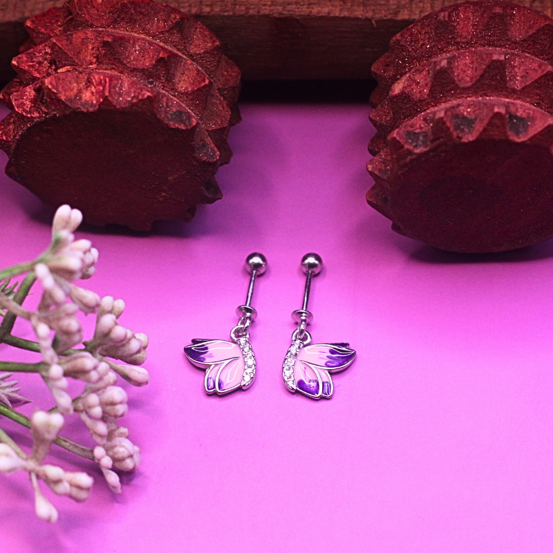 Butterfly glow purple-pink  Bugdi