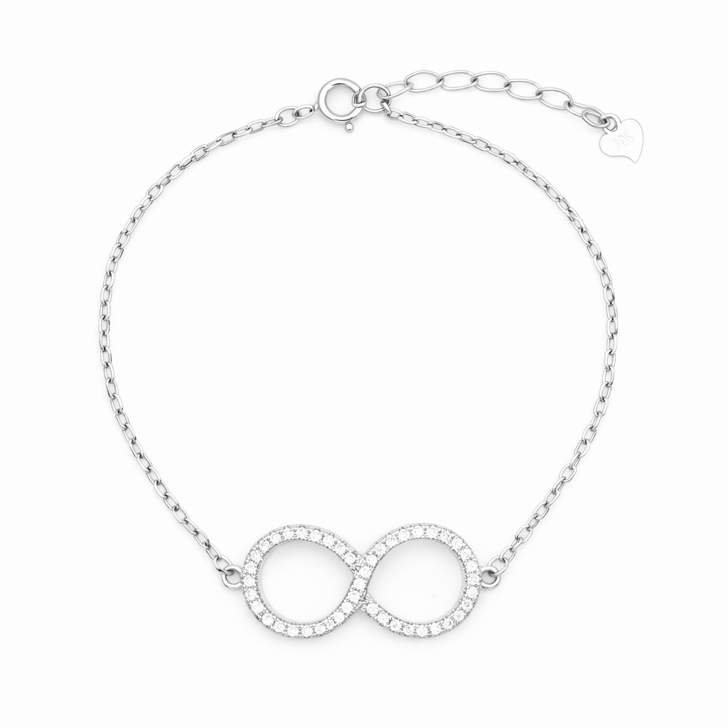 Reeva's 925 Sterling Silver Infinity Bracelet