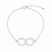 Reeva's 925 Sterling Silver Infinity Bracelet
