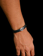 Leather alphabet(R) bracelet