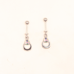 Dazzling  Multi-Color CZ "U" Shape bugdi