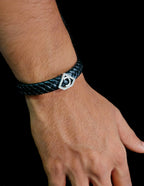 Leather alphabet(C) bracelet