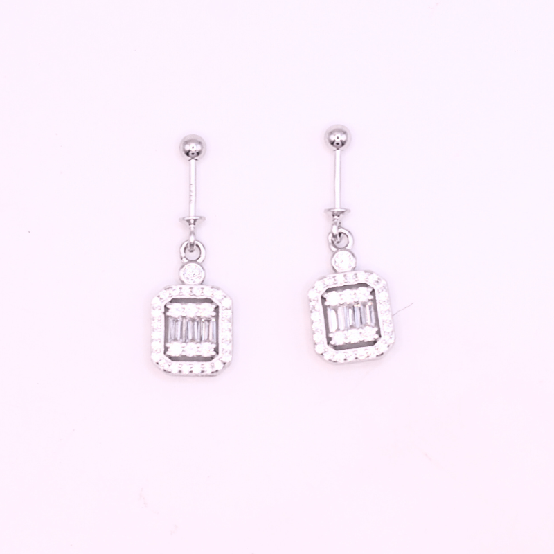 Dazzling Cubic Zirconia Drop Earrings
