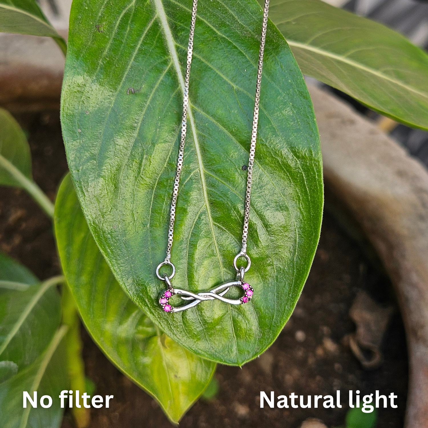 Blush Infinity Necklace