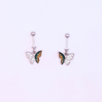 Crystal enamal earring (bugdi)