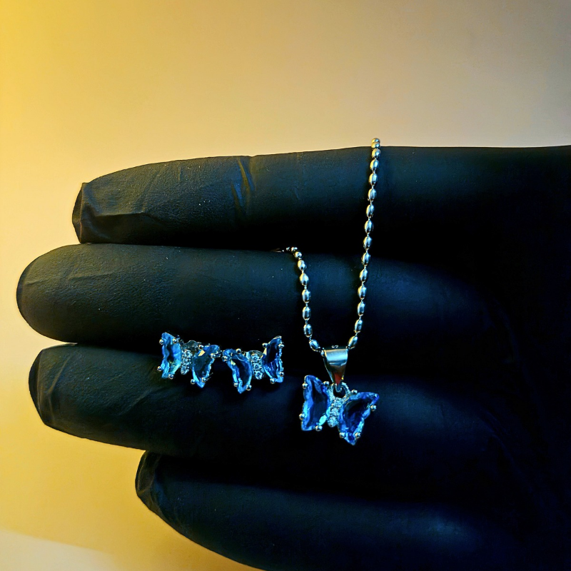 Reeva's 925 sterling silver Butterfly Pandal set