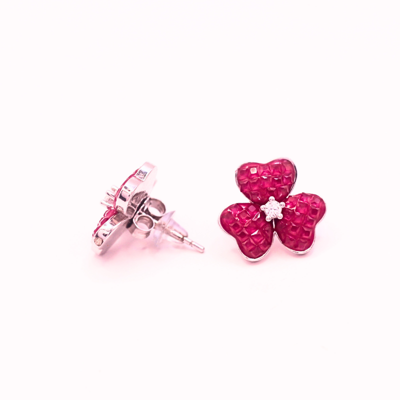 Reeva's CZ earring with Rosé Embrace