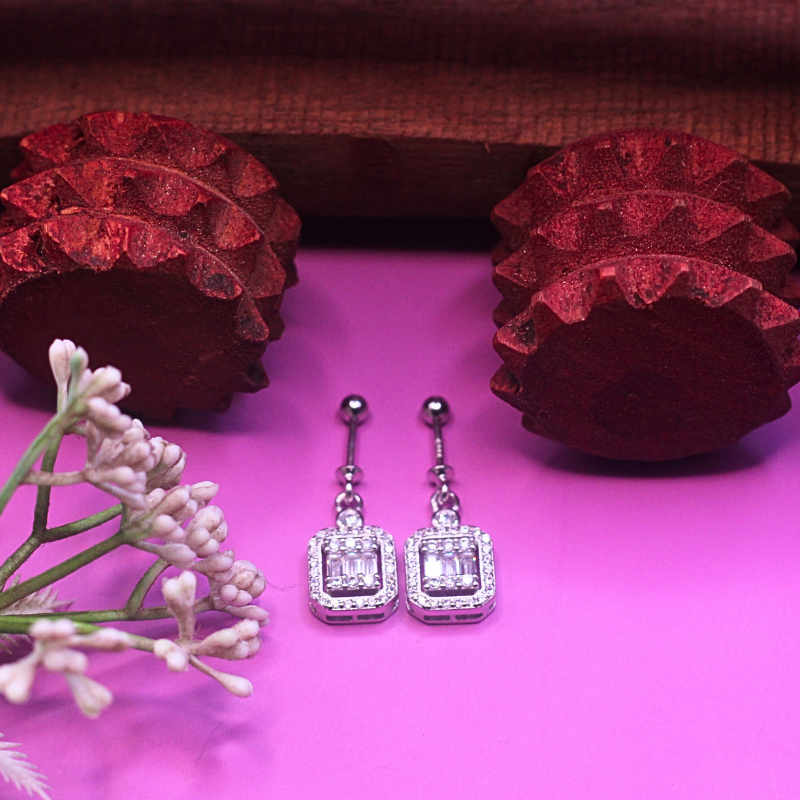 Dazzling Cubic Zirconia Drop Earrings