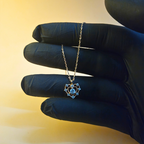 Reeva's 925 sterling silver  Heart Pendant with  Rose Gold